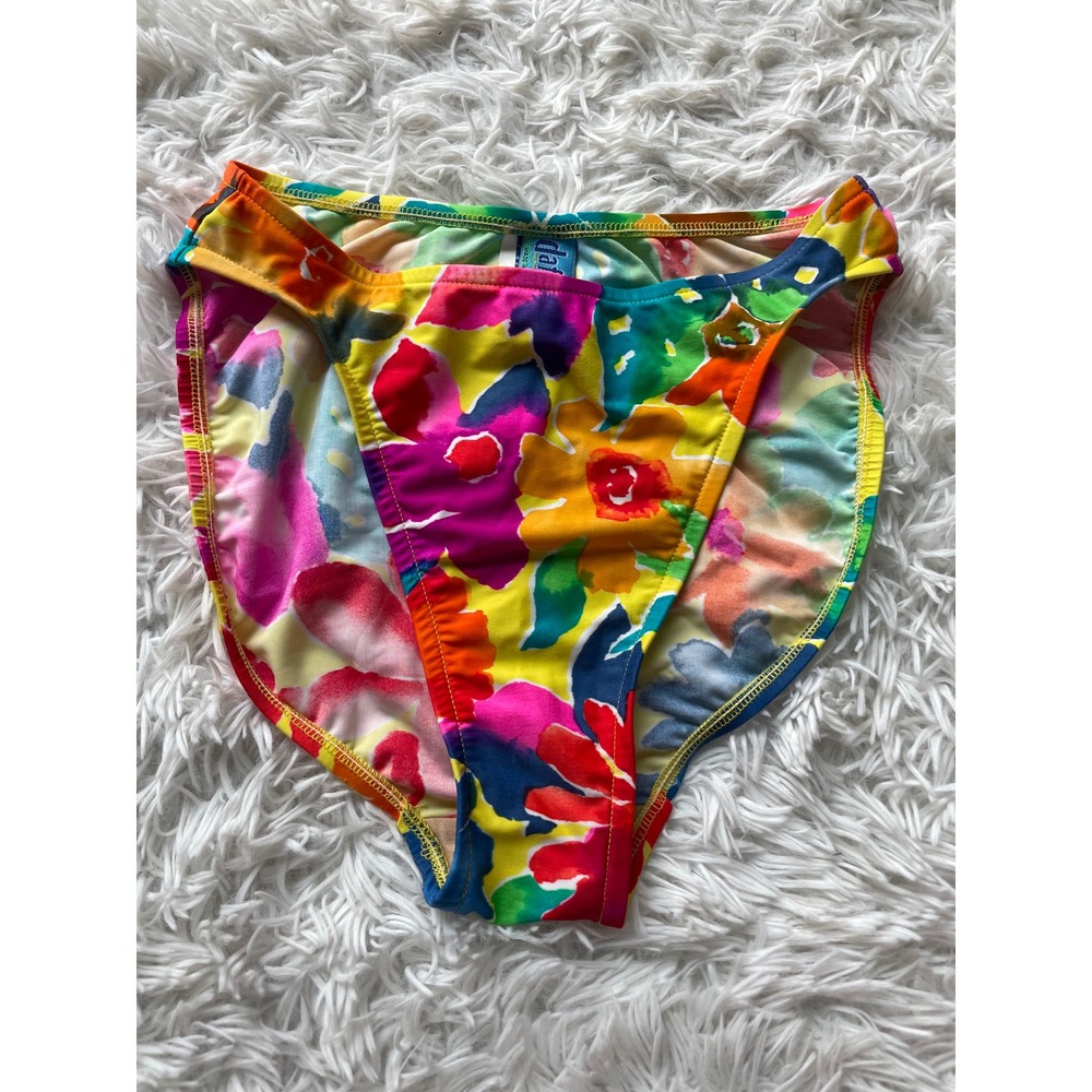 Daffy Waterwear Vintage 90s Tropical Floral Bikini Set - Picture 3 of 7